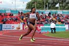 Perri Shakes-Drayton (GB) on her way to winning the 400 metres at the European Athletics Team Championships.